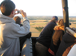 Great opportunity to take aerial pictures on our balloon flights from Gosfield